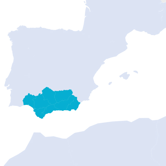 mapa Andalucía