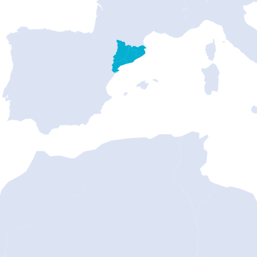 mapa Cataluña